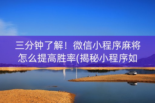 三分钟了解！微信小程序麻将怎么提高胜率(揭秘小程序如何让牌变好)