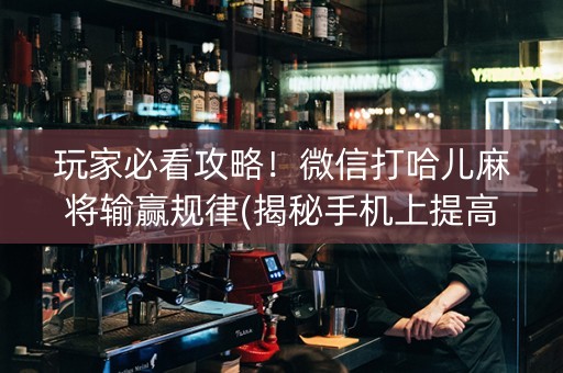 玩家必看攻略！微信打哈儿麻将输赢规律(揭秘手机上提高胜率)