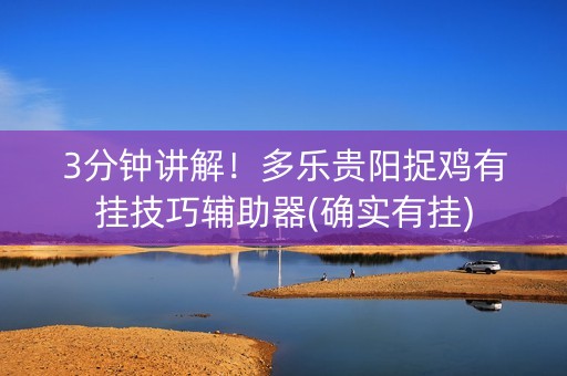 3分钟讲解！多乐贵阳捉鸡有挂技巧辅助器(确实有挂)