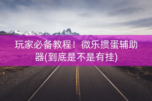 玩家必备教程！微乐掼蛋辅助器(到底是不是有挂)