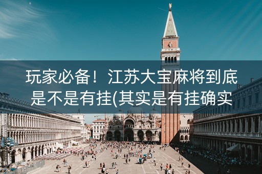 玩家必备！江苏大宝麻将到底是不是有挂(其实是有挂确实有挂)