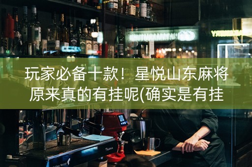 玩家必备十款！星悦山东麻将原来真的有挂呢(确实是有挂的)