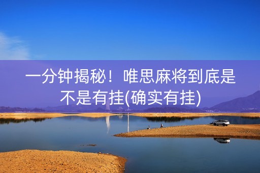一分钟揭秘！唯思麻将到底是不是有挂(确实有挂)