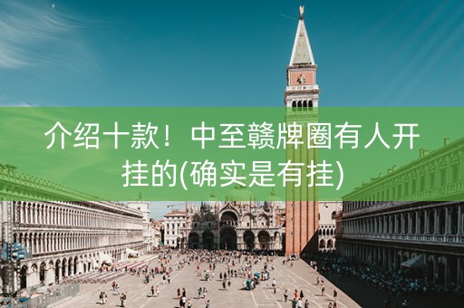 介绍十款！中至赣牌圈有人开挂的(确实是有挂)