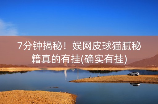 7分钟揭秘！娱网皮球猫腻秘籍真的有挂(确实有挂)