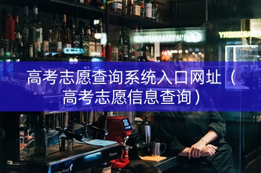 高考志愿查询系统入口网址（高考志愿信息查询）