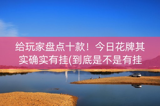 给玩家盘点十款！今日花牌其实确实有挂(到底是不是有挂)