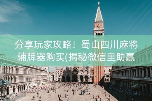 分享玩家攻略！蜀山四川麻将辅牌器购买(揭秘微信里助赢神器)