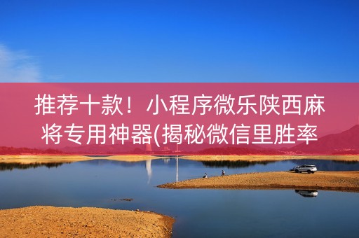 推荐十款！小程序微乐陕西麻将专用神器(揭秘微信里胜率到哪调)
