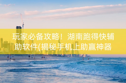 玩家必备攻略！湖南跑得快辅助软件(揭秘手机上助赢神器)