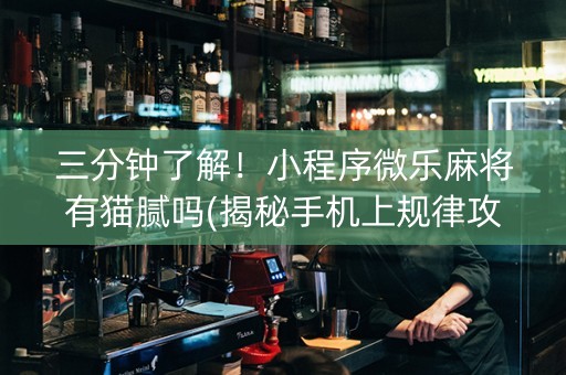 三分钟了解！小程序微乐麻将有猫腻吗(揭秘手机上规律攻略)
