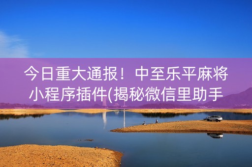 今日重大通报！中至乐平麻将小程序插件(揭秘微信里助手软件)