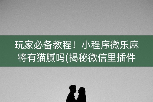 玩家必备教程！小程序微乐麻将有猫腻吗(揭秘微信里插件购买)