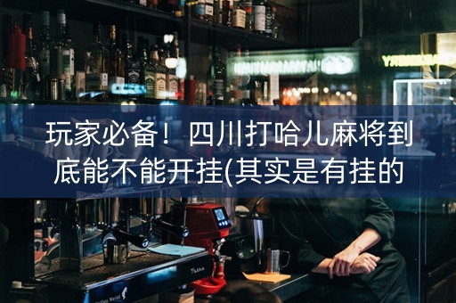 玩家必备！四川打哈儿麻将到底能不能开挂(其实是有挂的)