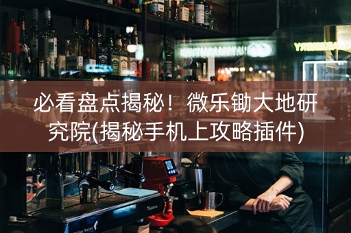 必看盘点揭秘！微乐锄大地研究院(揭秘手机上攻略插件)