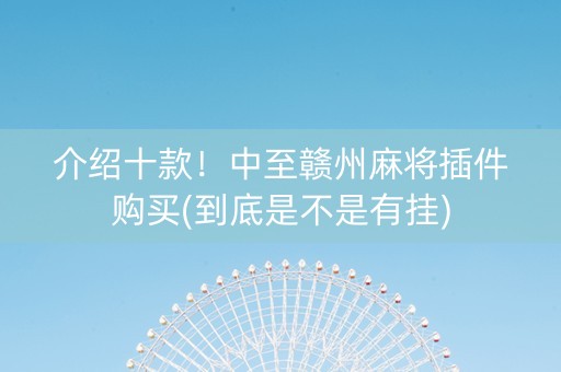 介绍十款！中至赣州麻将插件购买(到底是不是有挂)