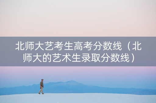 北师大艺考生高考分数线（北师大的艺术生录取分数线）