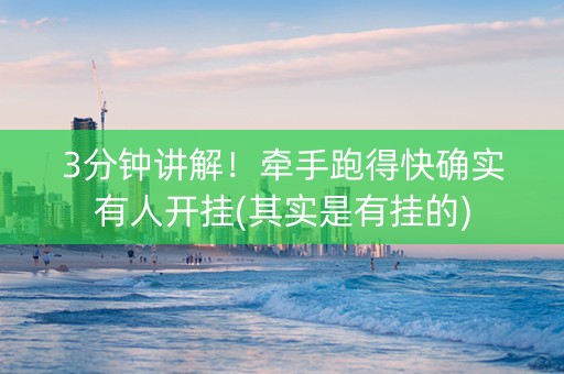 3分钟讲解！牵手跑得快确实有人开挂(其实是有挂的)