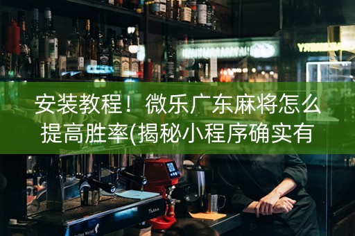 安装教程！微乐广东麻将怎么提高胜率(揭秘小程序确实有猫腻)