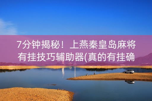 7分钟揭秘！上燕秦皇岛麻将有挂技巧辅助器(真的有挂确实有挂)