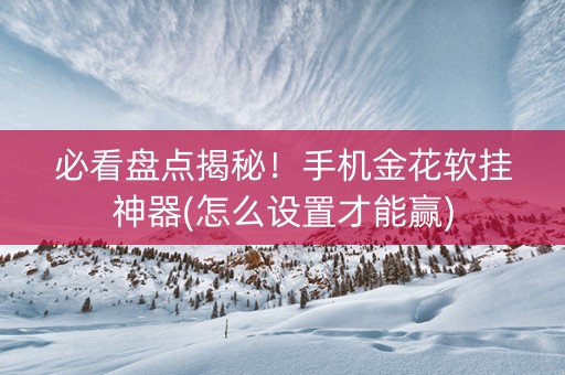 必看盘点揭秘！手机金花软挂神器(怎么设置才能赢)