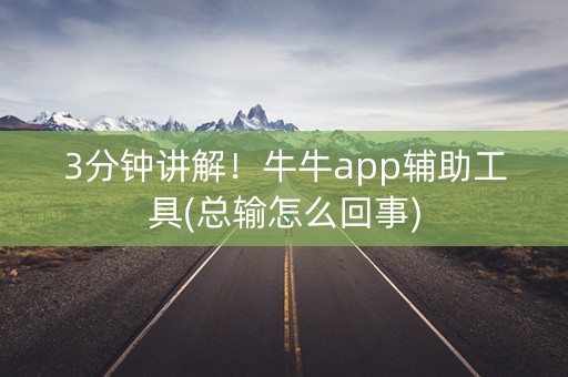 3分钟讲解！牛牛app辅助工具(总输怎么回事)