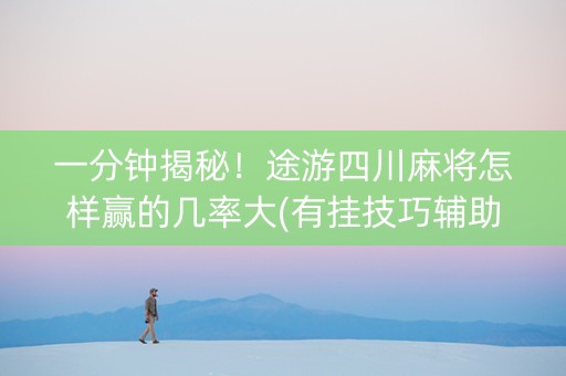 一分钟揭秘！途游四川麻将怎样赢的几率大(有挂技巧辅助器)