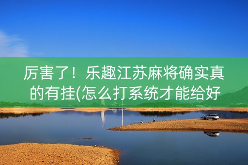 厉害了！乐趣江苏麻将确实真的有挂(怎么打系统才能给好牌)