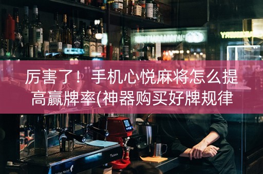 厉害了！手机心悦麻将怎么提高赢牌率(神器购买好牌规律)