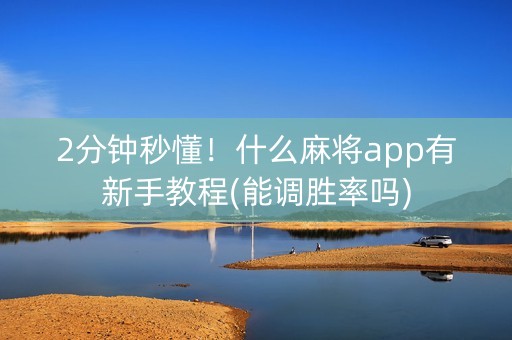 2分钟秒懂！什么麻将app有新手教程(能调胜率吗)