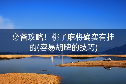 必备攻略！桃子麻将确实有挂的(容易胡牌的技巧)