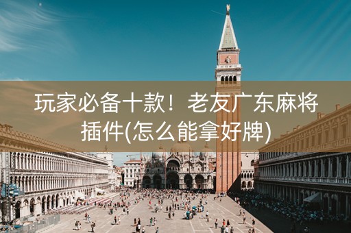 玩家必备十款！老友广东麻将插件(怎么能拿好牌)