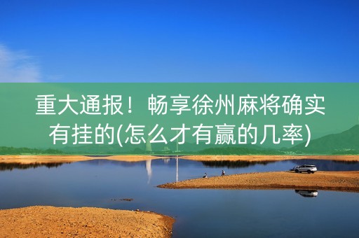 重大通报！畅享徐州麻将确实有挂的(怎么才有赢的几率)
