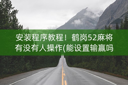 安装程序教程！鹤岗52麻将有没有人操作(能设置输赢吗)