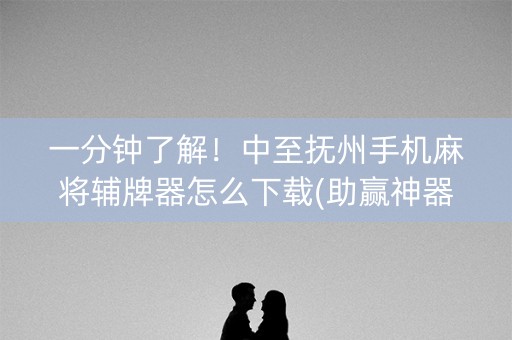 一分钟了解！中至抚州手机麻将辅牌器怎么下载(助赢神器)