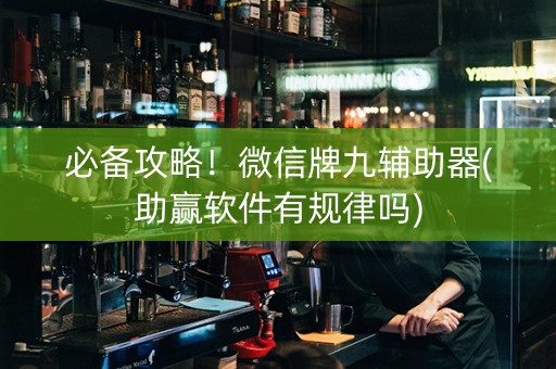 必备攻略！微信牌九辅助器(助赢软件有规律吗)