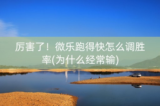 厉害了！微乐跑得快怎么调胜率(为什么经常输)