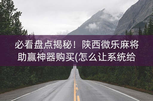 必看盘点揭秘！陕西微乐麻将助赢神器购买(怎么让系统给好牌)