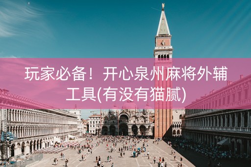 玩家必备！开心泉州麻将外辅工具(有没有猫腻)