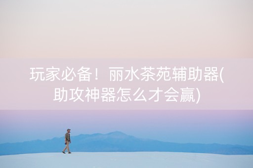 玩家必备！丽水茶苑辅助器(助攻神器怎么才会赢)