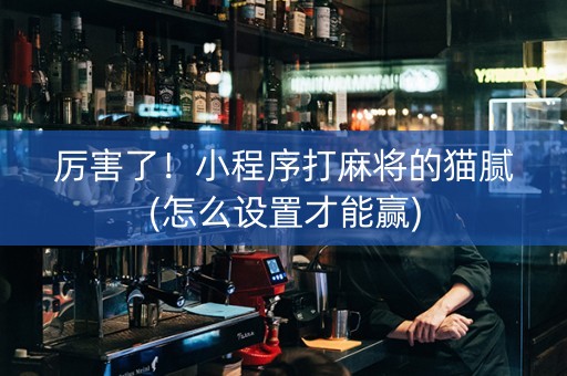 厉害了！小程序打麻将的猫腻(怎么设置才能赢)
