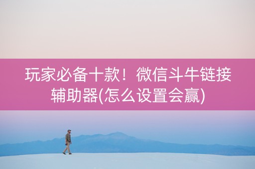 玩家必备十款！微信斗牛链接辅助器(怎么设置会赢)