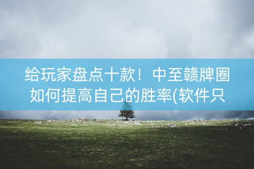 给玩家盘点十款！中至赣牌圈如何提高自己的胜率(软件只赢不输)