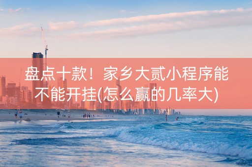 盘点十款！家乡大贰小程序能不能开挂(怎么赢的几率大)