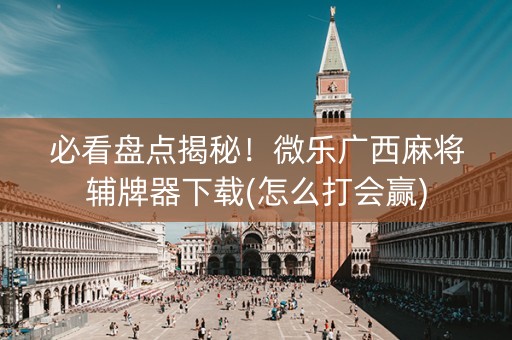 必看盘点揭秘！微乐广西麻将辅牌器下载(怎么打会赢)