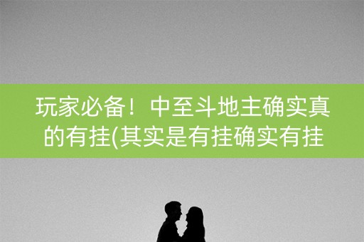 玩家必备！中至斗地主确实真的有挂(其实是有挂确实有挂)