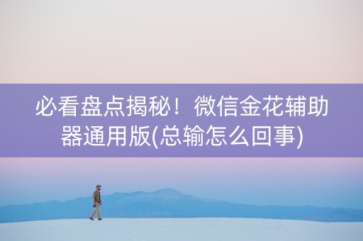 必看盘点揭秘！微信金花辅助器通用版(总输怎么回事)