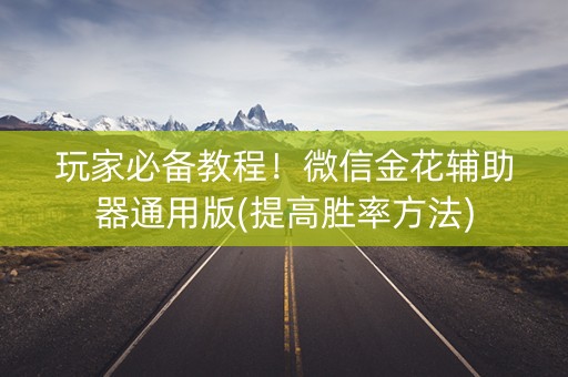 玩家必备教程！微信金花辅助器通用版(提高胜率方法)