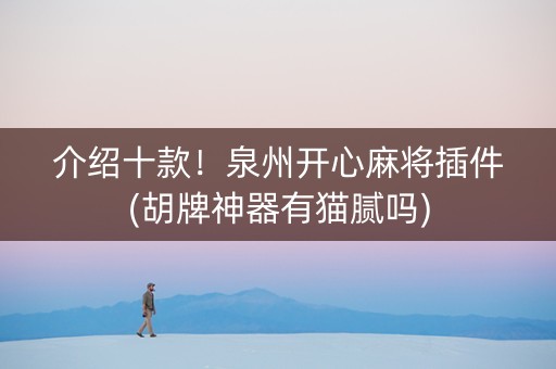 介绍十款！泉州开心麻将插件(胡牌神器有猫腻吗)