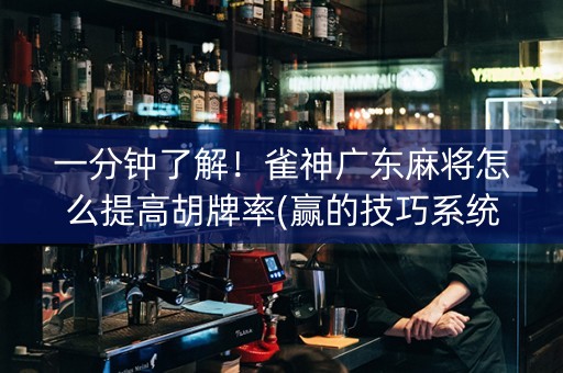 一分钟了解！雀神广东麻将怎么提高胡牌率(赢的技巧系统规律)